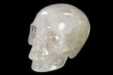Realistic, Polished Brazilian Quartz Crystal Skull #151083-2